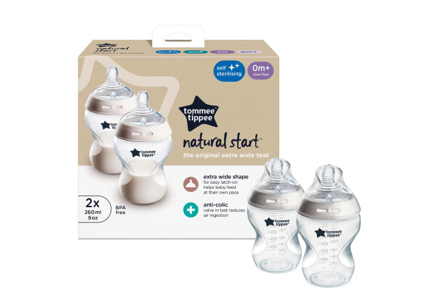 TT 260ML BABY BOTTLE 2PK 0M+ x 2
