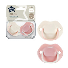 MODA SOOTHER 0-6M 2PK ASSORTED x 2