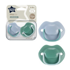 MODA SOOTHER 6-18M 2PK ASSORTED x 2