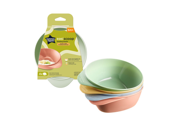 WEANING BABY EASY SCOOP WEANING BOWLS 4PK 6M+ x 4