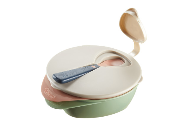 WEANING BABY EASY SCOOP WEANING BOWLS WITH LIDS x 2