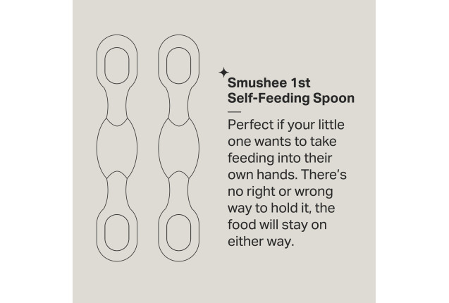 SMUSHEE FIRST SELF FEEDING SPOON x 2