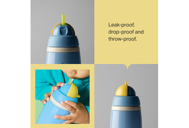 TODDLER INSULATED STRAW BOTTLE 12M+ 266ML GIRL