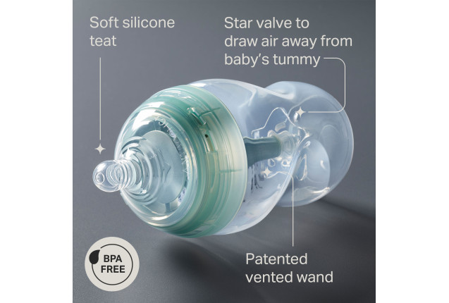TT ADVANCED ANTI-COLIC 260ML BABY BOTTLE 2PK 0M+ x 2