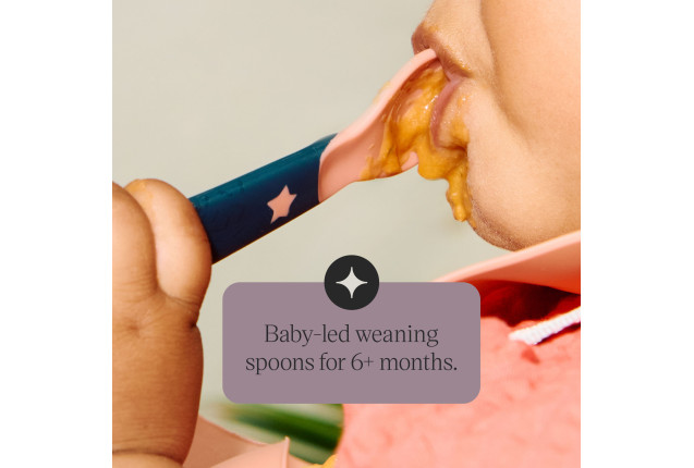 WEANING BABY EASIGRIP FEEDING SPOONS 5PK 6M+ x 5 1