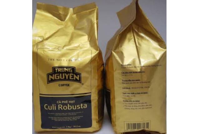 Trung Nguyen Culi Robusta Coffee Been 1kg x 10