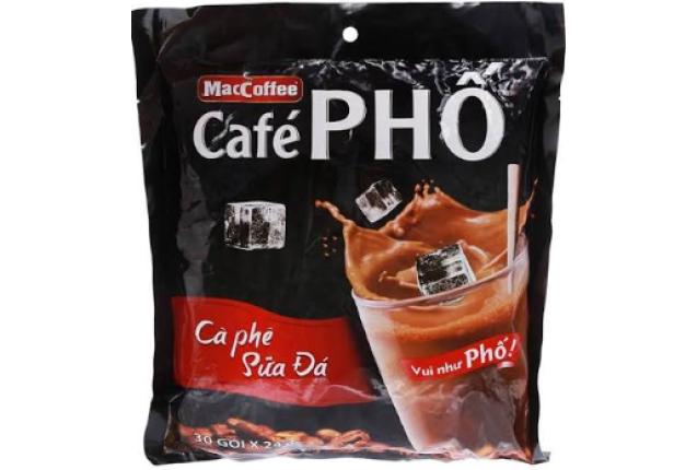 MacCoffee Café Phố Instant Coffee With Ice Milk Coffee 720g x 20