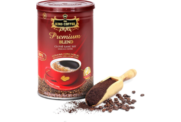 King Coffee Ground Coffee Premium Blend 450g x 12