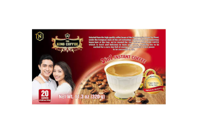 King Coffee 3 in 1 Instant Coffee 16g x 20 x 24 x 24