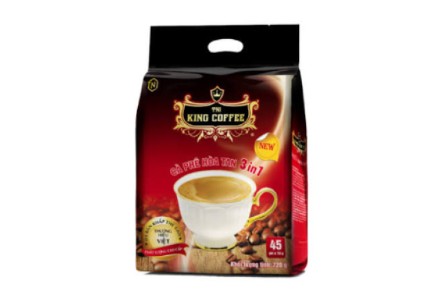 King Coffee 3 in 1 Instant Coffee 16g x 45 x 10 x 10