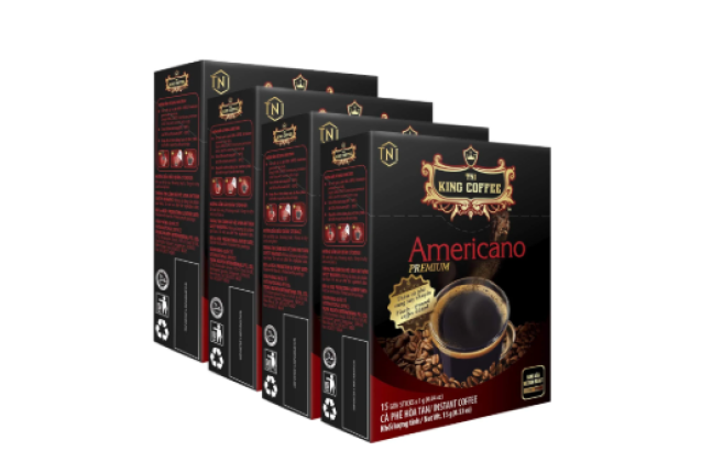 King Coffee Pure Black Instant Coffee 2g x 15 x 24 x 24