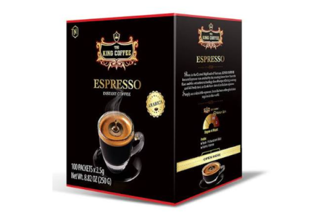 King Coffee Espresso Instant Coffee 2.5g x 100 x 12 x 12