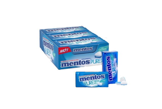 Mentos Pure Fresh Peppermint 35g x 6
