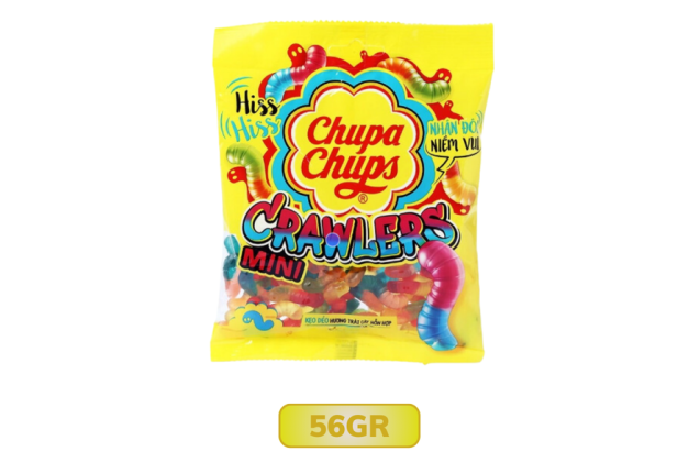 Chupa Chups Mini Crawlers Mixed Fruits 56g x 70