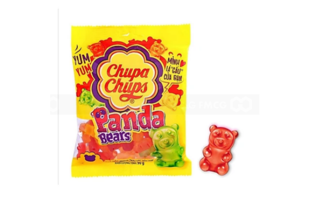 Chupa Chups Jelly Mixed Fruit Panda Bear 90g x 30
