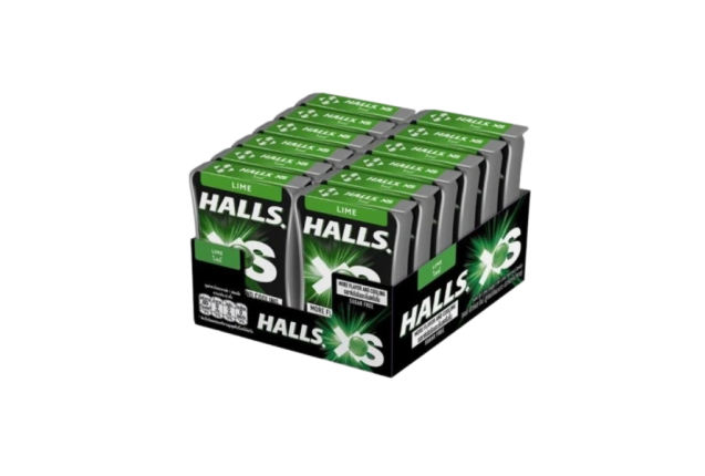 Halls XS Lime Sugar Free 12g x 288