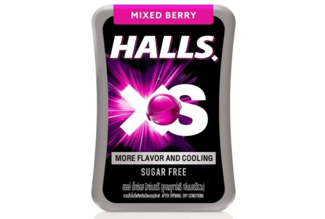 Halls XS Mixed Berry Sugar Free 12g x 288