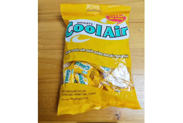 Wrigley's Cool Air Lemon Gum 145g x 48