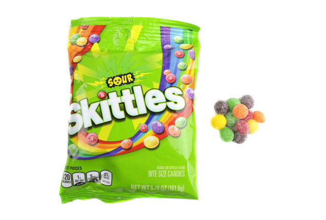 Wrigley's Skittles Fruits Candy Sour Flavor 15g x 4