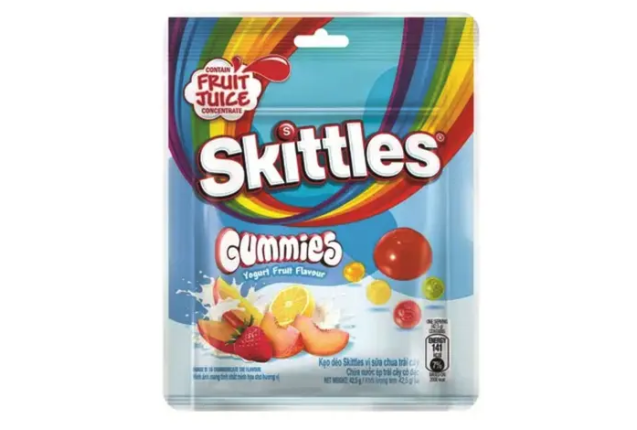 Wrigley Skittles Fruit Yogurt Flavored Gummy Candy 42.5g x 10