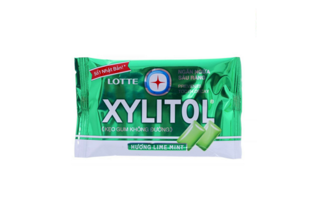 Lotte Xylitol Lime Mint Gum 11.6g x 20