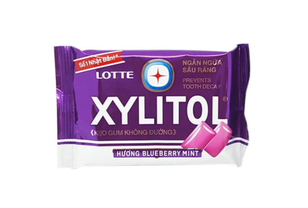 Lotte Xylitol Blueberry Mint Gum 11.6g x 20