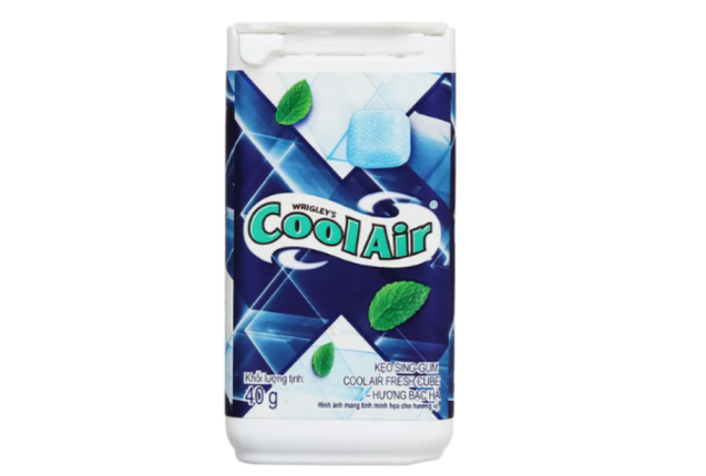 Wrigley's Cool Air Fresh Cube Peppermint Gum 40g x 6
