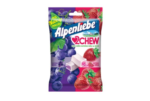 Alpenliebe 2 Chew Grapes & Strawberry 84g x 45