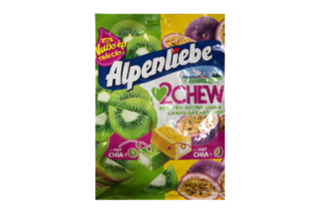 Alpenliebe 2 Chew Passion Fruit Chia Seeds 84g x 45
