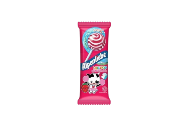 Alpenliebe Lollipop Strawberry 360g x 20