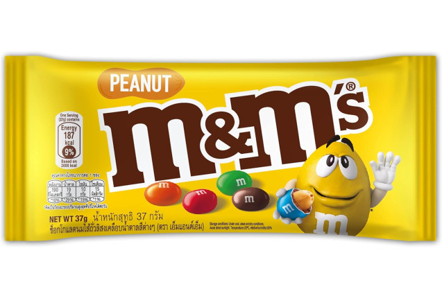 M&M Peanut Chocolate Candy 37g x 9