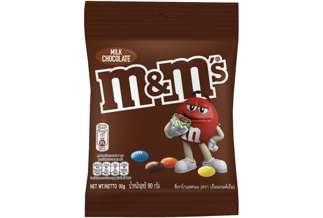 M&M Milk Chocolate Candy 90g x 8