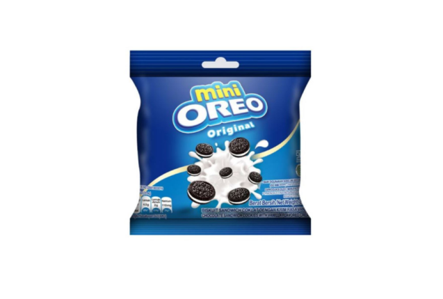 Oreo Cookies Mini Vanilla 58.4g Zip Bags x 24