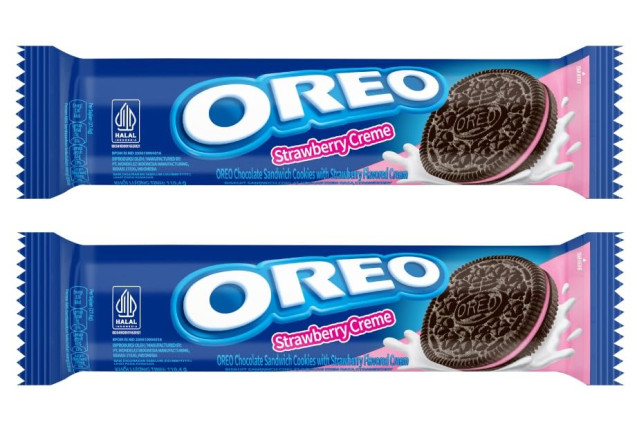 Oreo Biscuit Strawberry Cream 105g x 24