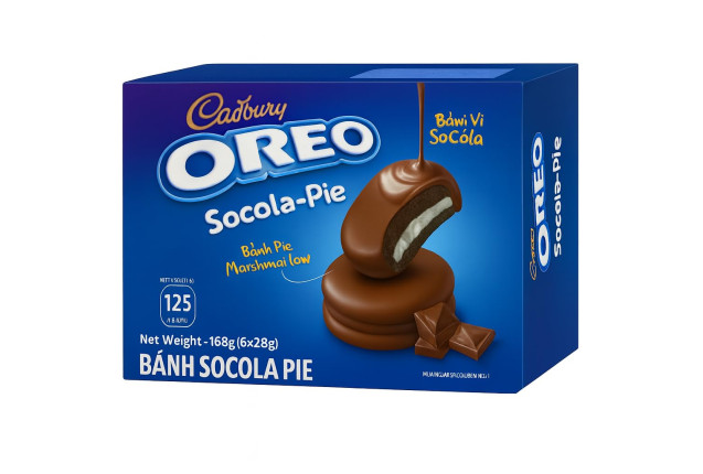 Cadbury Oreo Chocolate Pie 168g x 12