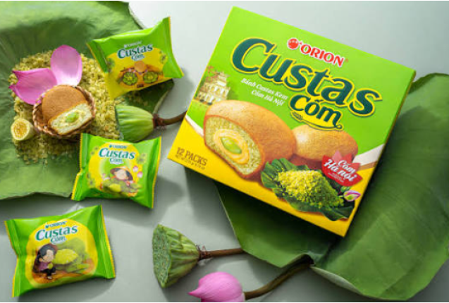 Orion Custas Cream Green Rice 282g x 8