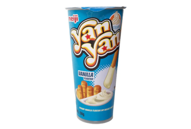 Meiji Yan Yan Vanilla Biscuits Snack 50g x 80
