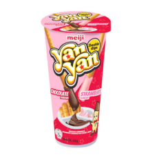 Meiji Yan Yan Double Chocolate and Straw
