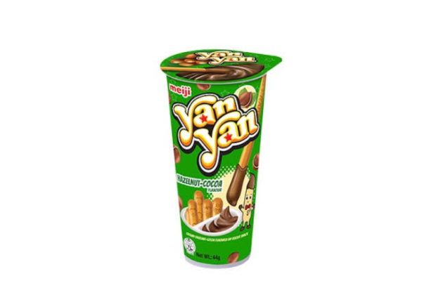 Meiji Yan Yan Hazelnut - Cocoa Biscuits Snack 44g x 80