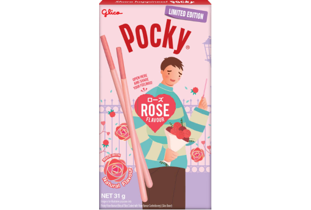Pocky Rose Flavor Biscuit Sticks 31g x 60