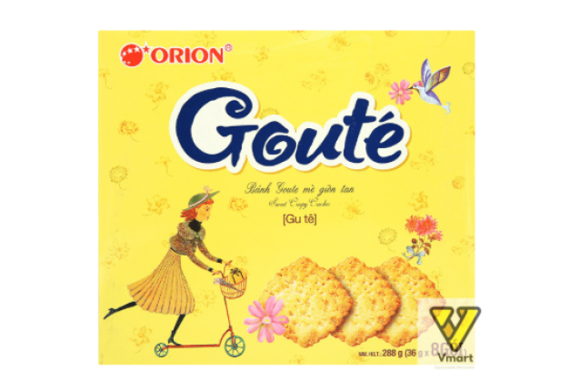 Orion Goute Sweet Crispy Cracker 288g x 8