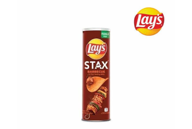 Lay’s Stax BBQ Potato Chips 150g x 18