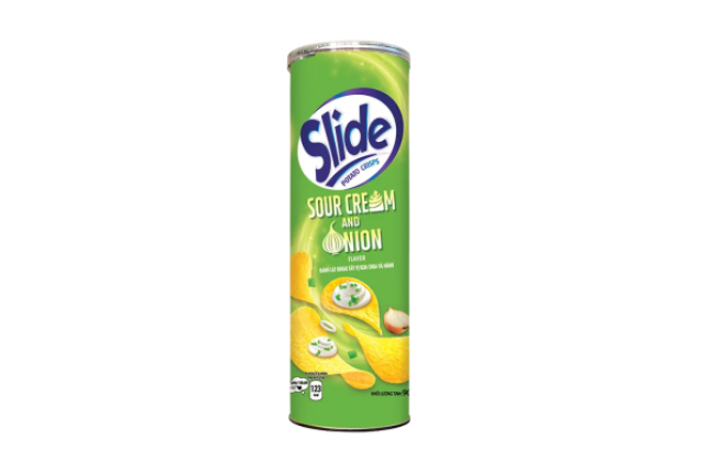 Slide Potato Crisps Sour Cream & Onion Snack 145g x 14
