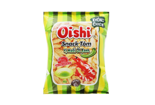 Oishi Snack Shrimp Salt & Green Pepper 34g x 80