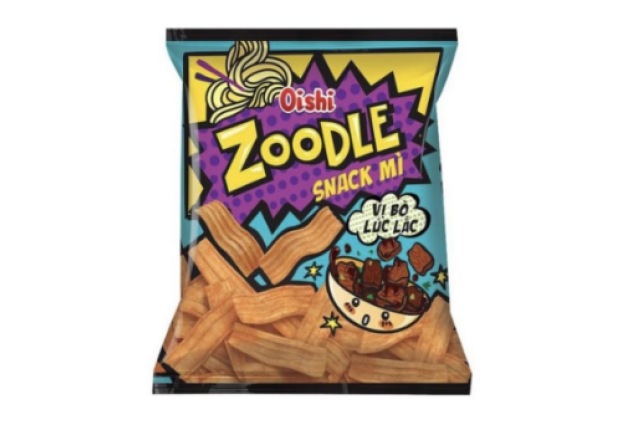 Oishi Zoodle Beef Rattles Flavor Snack 32g x 80