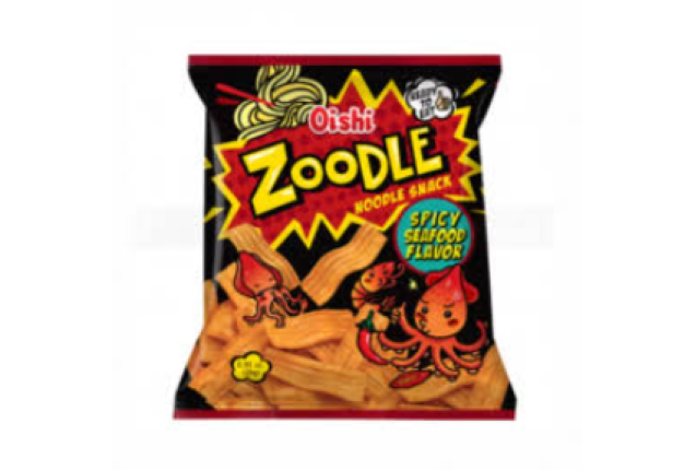Oishi Zoodle Spicy Seafood Flavor Snack 32g x 80