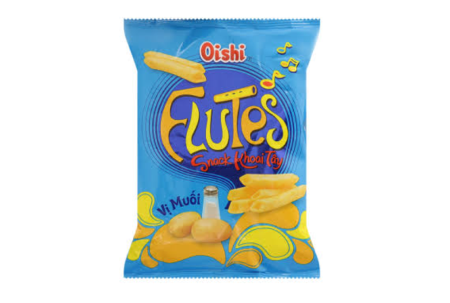 Oishi Flutes Snack Potatoes Salt 32g x 80