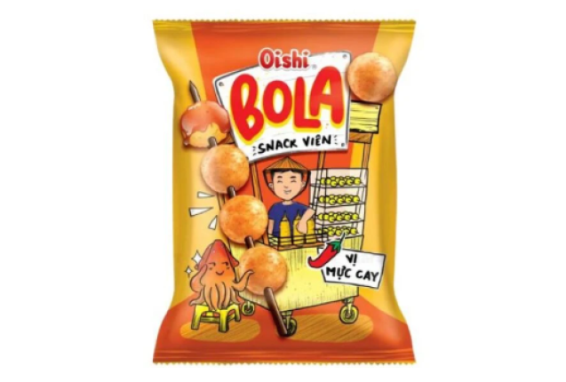 Oishi Snack BoLa Spicy Squid Flavor Balls 68g x 60