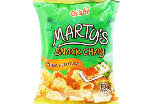 Oishi Snack Vegetarian Roasted Pork Skin 110g x 20