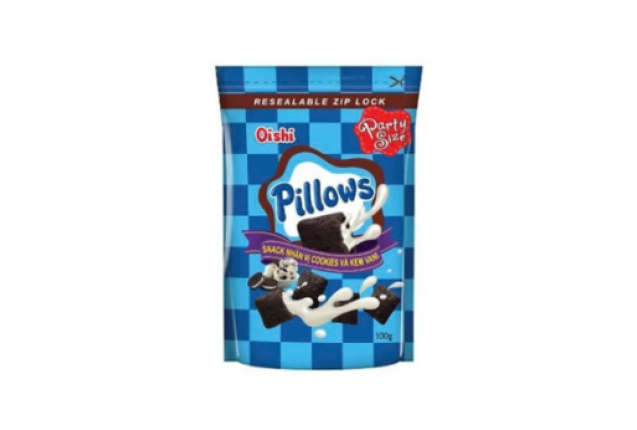 Oishi Pillows Filling Cookie Vanilla Flavor 80g x 20